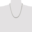Sophia Jewelers Sterling Silver 925 Women's Polished Beveled Cable Chain Necklace - 24