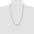 Sophia Jewelers Sterling Silver 925 Women's Polished Beveled Cable Chain Necklace - 24