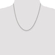 Sterling Silver Rhodium-plated 2mm Curb Chain