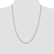 Sterling Silver Rhodium-plated 2mm Curb Chain