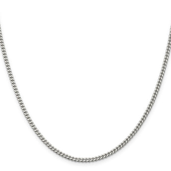 Sophia Jewelers 925 Sterling Silver Polished Women's 14-Inch Curb Chain Necklace - 30