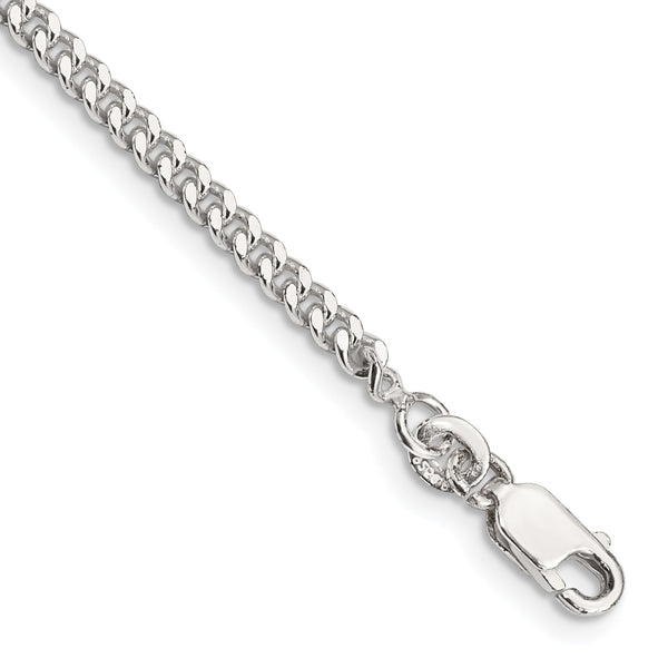 Sterling Silver 3mm Curb Chain Anklet
