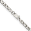 Sophia Jewelers Sterling Silver 925 Polished Curb Chain Necklace for Women - 30
