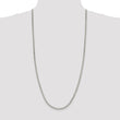 Sophia Jewelers Sterling Silver 925 Polished Curb Chain Necklace for Women 30 in - Birthstone Company