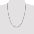 Sterling Silver Rhodium-plated 3.5mm Curb Chain