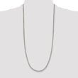 Sterling Silver Rhodium-plated 3.5mm Curb Chain