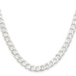925 Sterling Silver Unisex Polished Curb Chain Necklace 16 - 36