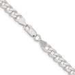 925 Sterling Silver Unisex Polished Curb Chain Necklace 16 - 36