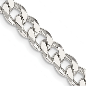 Sophia Jewelers 925 Sterling Silver Unisex Polished Curb Chain Necklace 16 - Birthstone Company