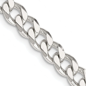 Sophia Jewelers 925 Sterling Silver Unisex Polished Curb Chain Necklace 16 - 36