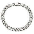Sterling Silver Antiqued 7.5mm Curb Chain