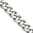 Sterling Silver Antiqued 8mm Curb Chain