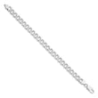 Sterling Silver Rhodium-plated 8mm Curb Chain