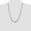 Sterling Silver Rhodium-plated 9mm Curb Chain