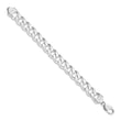 Sterling Silver Rhodium-plated 13mm Curb Chain