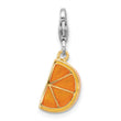 SS Amore La Vita Rh/Gold-plated Enamel Swarov. Crystal Orange Charm