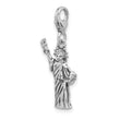 SS Amore La Vita Antiqued Rhod-plated 3-D Statue of Liberty Charm