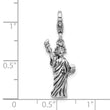 SS Amore La Vita Antiqued Rhod-plated 3-D Statue of Liberty Charm