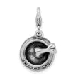 Sterling Silver 925 Dog Bowl & Bone Charm with Lobster Clasp