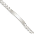Sterling Silver Curb Link ID Bracelet