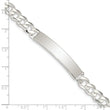 Sterling Silver Curb Link ID Bracelet