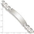 Sterling Silver Curb Link ID Bracelet