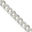 Sterling Silver 5.5mm Pave Curb Chain
