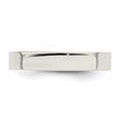 Sterling Silver 4mm Comfort Fit Flat Size 4 Band