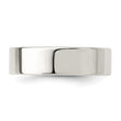 Sterling Silver 6mm Comfort Fit Flat Size 4 Band
