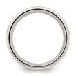 Sterling Silver 9mm Comfort Fit Half Round Milgrain Size 4 Band