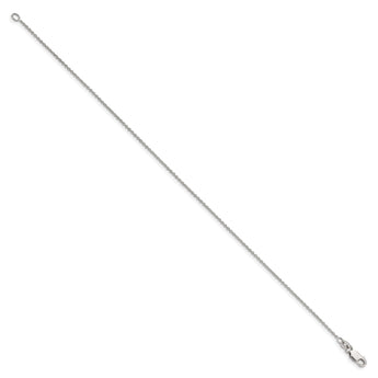 Sterling Silver 1mm Cable Chain Anklet