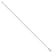 Sterling Silver Rhodium-plated 1mm Cable Chain Anklet