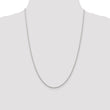 Sterling Silver Rhodium-plated 1.95mm Cable Chain