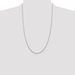 Sterling Silver Rhodium-plated 1.95mm Cable Chain