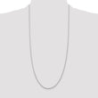 Sterling Silver Rhodium-plated 1.95mm Cable Chain