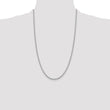 Sterling Silver Rhodium-plated 2.75mm Cable Chain