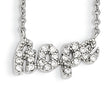 Cheryl M Sterling Silver CZ HOPE 18in. Necklace