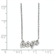 Cheryl M Sterling Silver CZ HOPE 18in. Necklace