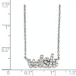 Cheryl M Sterling Silver CZ WISH 18in. Necklace