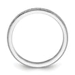 Cheryl M Sterling Silver Rhodium-plated Brilliant-cut CZ Eternity Ring