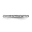 Cheryl M Sterling Silver Rhodium-plated Brilliant-cut CZ Eternity Ring