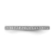 Cheryl M Sterling Silver Rhodium-plated Brilliant-cut CZ Eternity Ring - Birthstone Company