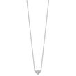 Cheryl M Sterling Silver Rhodium-plated Brilliant-cut CZ Bee 18 Inch Necklace