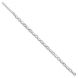 Cheryl M Sterling Silver Rhodium-plated Brilliant-cut CZ Marquise Shaped Link 7 Inch Bracelet with 1 Inch Extender