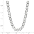 Cheryl M Sterling Silver Rhodium-plated Brilliant-cut CZ 18 Inch Necklace