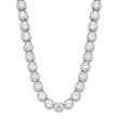 Cheryl M Sterling Silver Rhodium-plated Brilliant-cut CZ 18 Inch Necklace