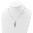 Cheryl M Sterling Silver Rhodium-plated Brilliant-cut CZ Angel Wing 18 Inch Necklace