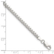 Sterling Silver Polished 3.4mm Domed Curb Chain