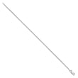 Sterling Silver Rhodium-plated 1.5mm Diamond-cut Rope Chain