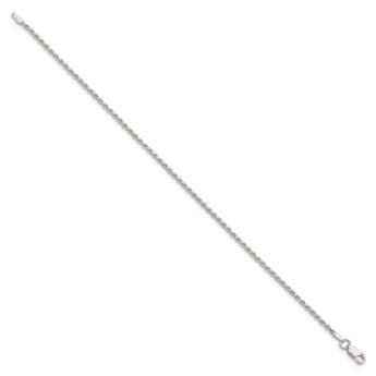 Sterling Silver 1.85mm Diamond-cut Rope Chain - Birthstone Company